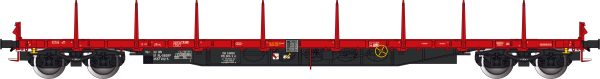 Albert Modell 391023 - Rungenwagen Rgs der MÁV, rot